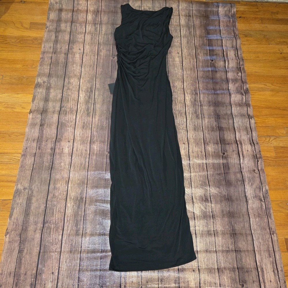 Lulu's Black Sleeveless Maxi Dress with Side Slit - Picture 8 of 13